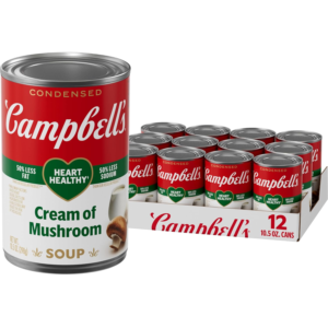 Condensed Heart Healthy Cream of Mushroom Soup, 10.5 Oz Can (12 Pack)
