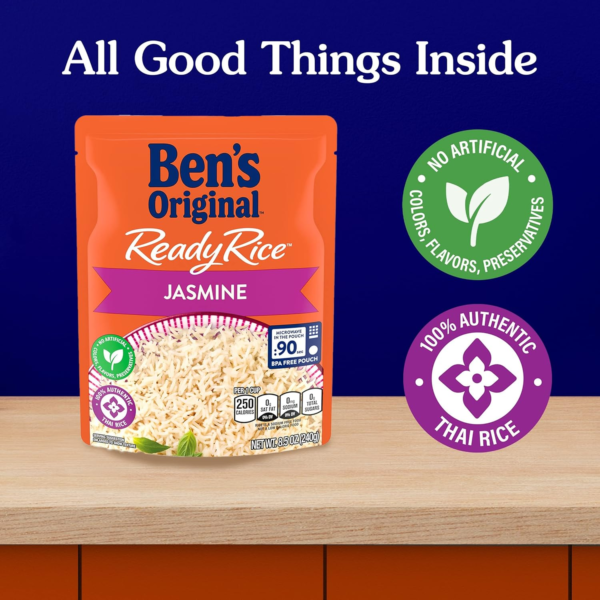 Ready Rice Garden Vegetable Flavored Rice, Easy Dinner Side, 8.8 Oz Pouch (Pack of 6) - Image 6