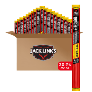 Beef Sticks, Teriyaki – Protein Snack, Meat Stick with 5G of Protein, Meat Snack Sticks Made with 100% Beef, Keto, Paleo & Carnivore Diet Ready, Individually Wrapped – 0.92 Oz. (20 Count)