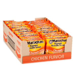 Ramen Chicken, Instant Ramen Noodles, Ready to Eat Meals, 3 Oz, 24 Count