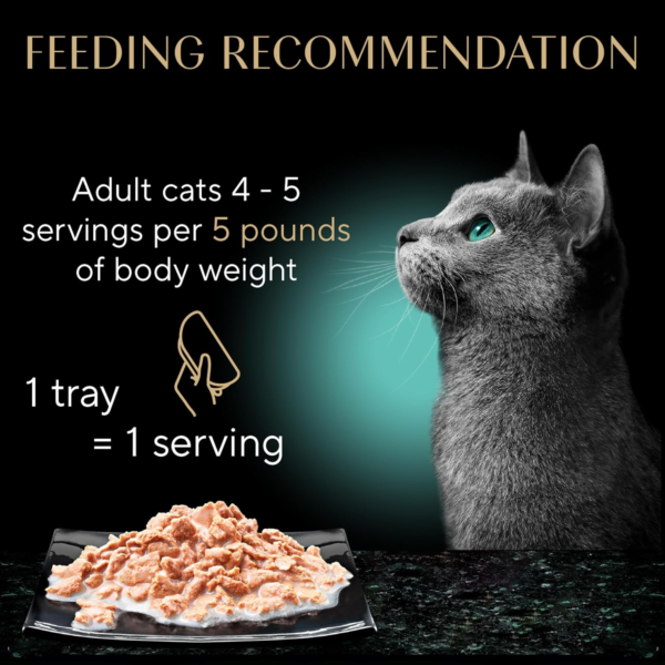 Perfect Portions Bistro Adult Wet Cat Food, Salmon in Creamy Sauce Entree, (24) 2.6 Oz. Twin-Pack Trays - Image 9