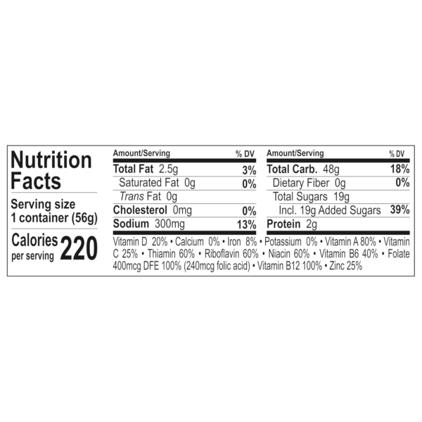 Post  Cereal, Fruity Kids Cereal, Gluten Free Rice Cereal for Kids, 2 OZ Individual Cereal Cup (Pack of 12) - Image 8