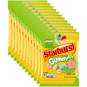 Gummies Sours Gummy Candy, 5 Oz Bag (Pack of 12)