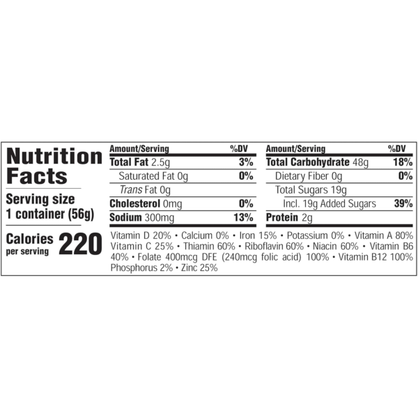 Post  Cereal, Fruity Kids Cereal, Gluten Free Rice Cereal for Kids, 2 OZ Individual Cereal Cup (Pack of 12) - Image 10