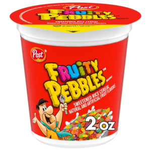 Post  Cereal, Fruity Kids Cereal, Gluten Free Rice Cereal for Kids, 2 OZ Individual Cereal Cup (Pack of 12)