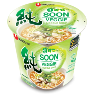 Soon Instant Vegan Ramen Noodle Soup Cup, 6 Pack, Microwaveable Safe Cup, Vegan Meatless Ramen
