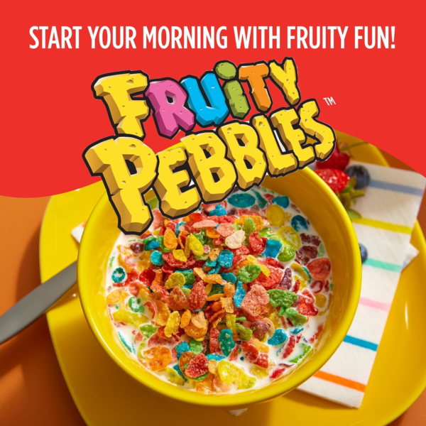 Post  Cereal, Fruity Kids Cereal, Gluten Free Rice Cereal for Kids, 2 OZ Individual Cereal Cup (Pack of 12) - Image 3